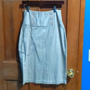 Classic pencil skirt size 9 khaki